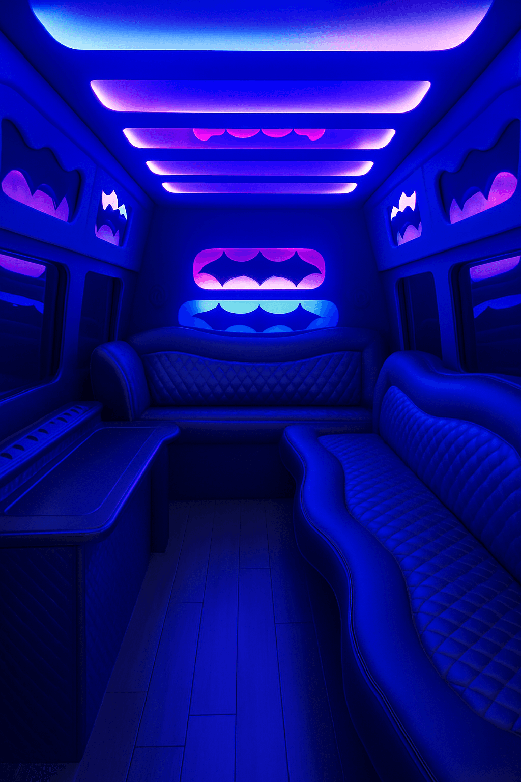 10 Passenger Limo Sprinter - interior view