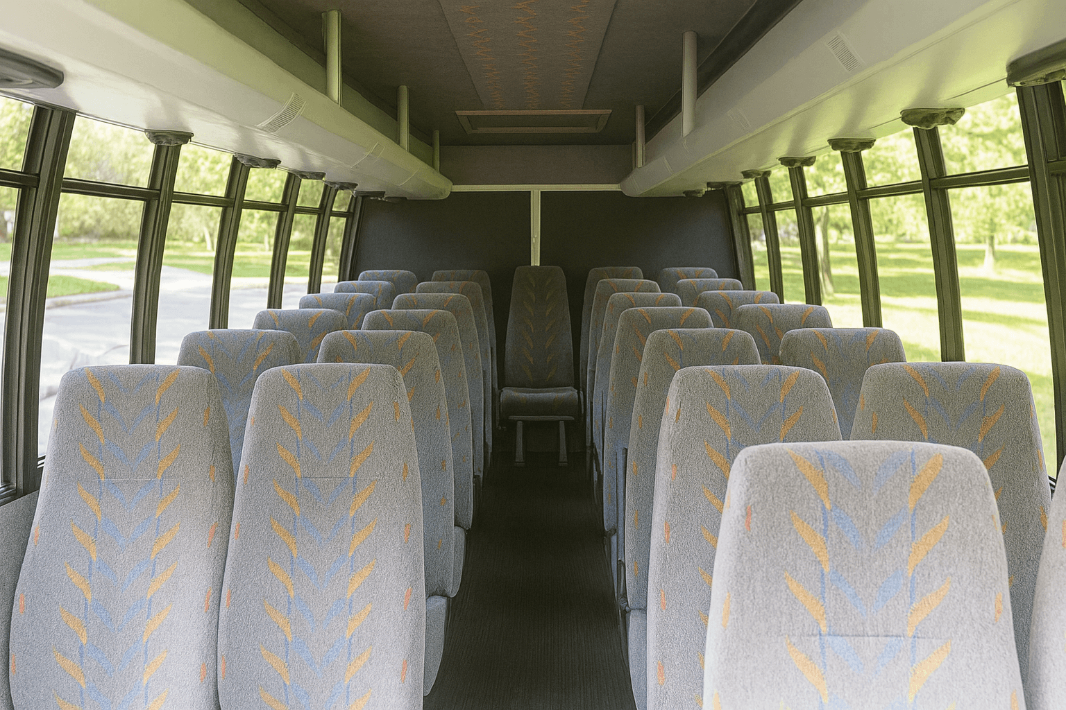 22 Passenger Coach Bus - interior view