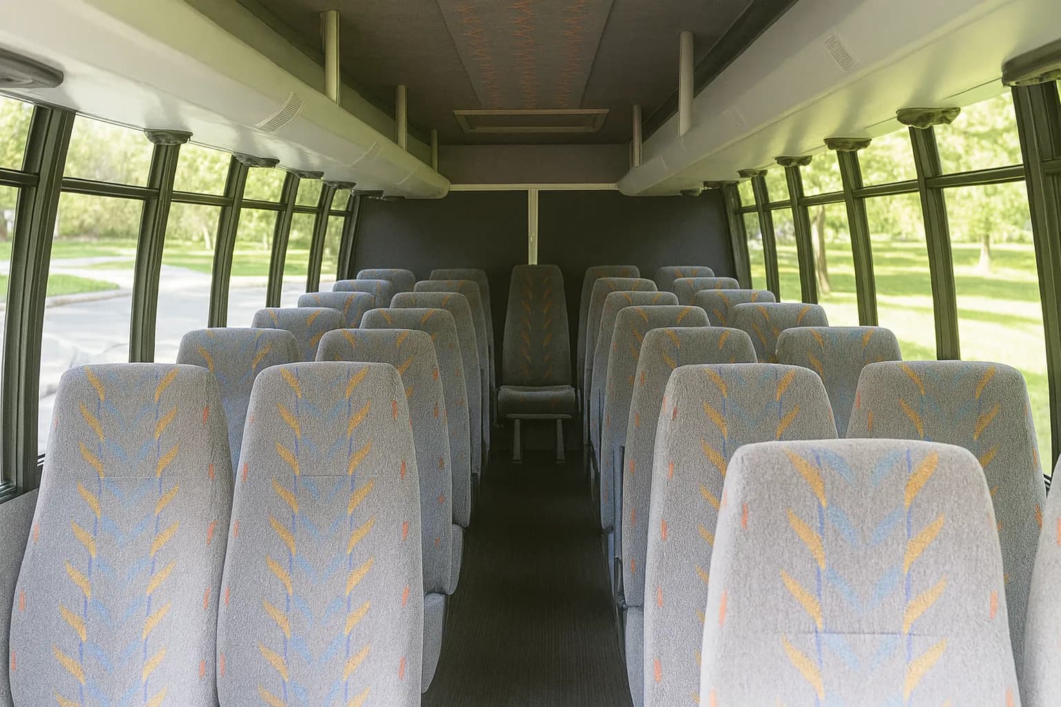 22 Passenger Coach Bus - interior view