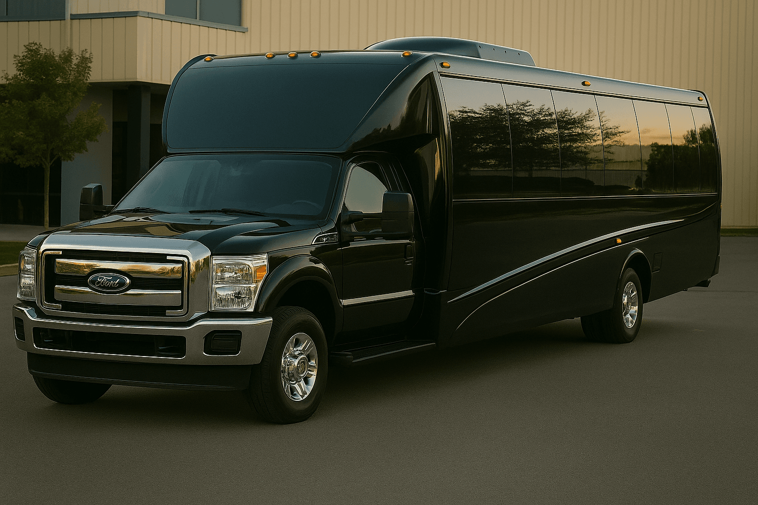 24 Passenger Coach Bus - exterior view