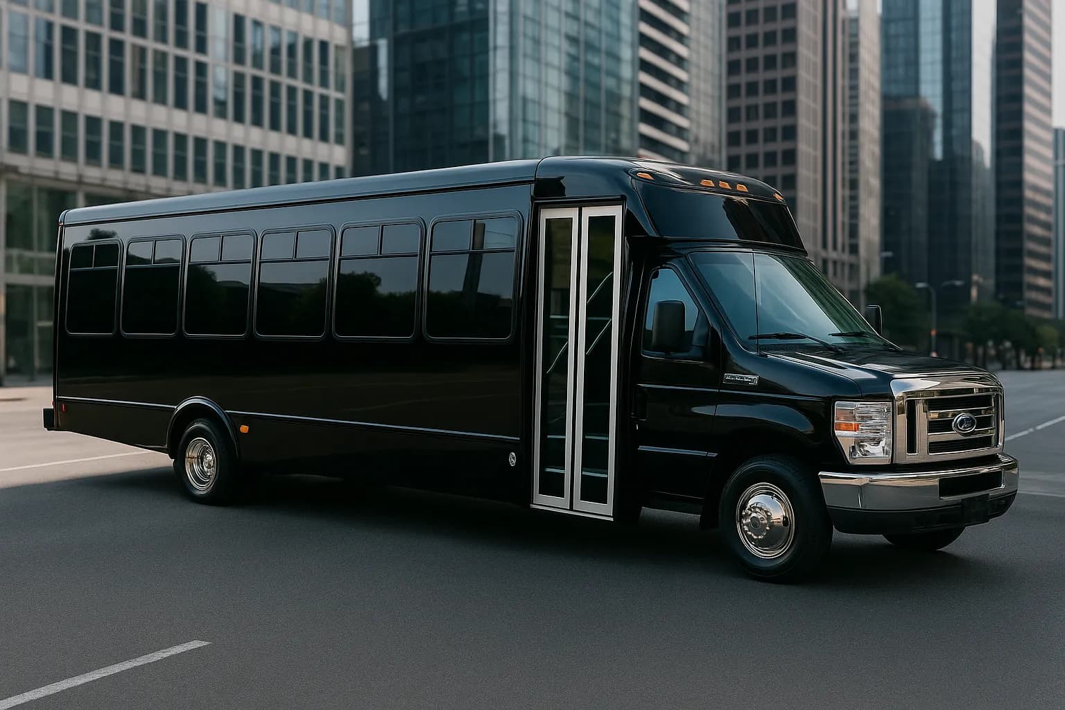 30 Passenger Coach Bus - exterior view
