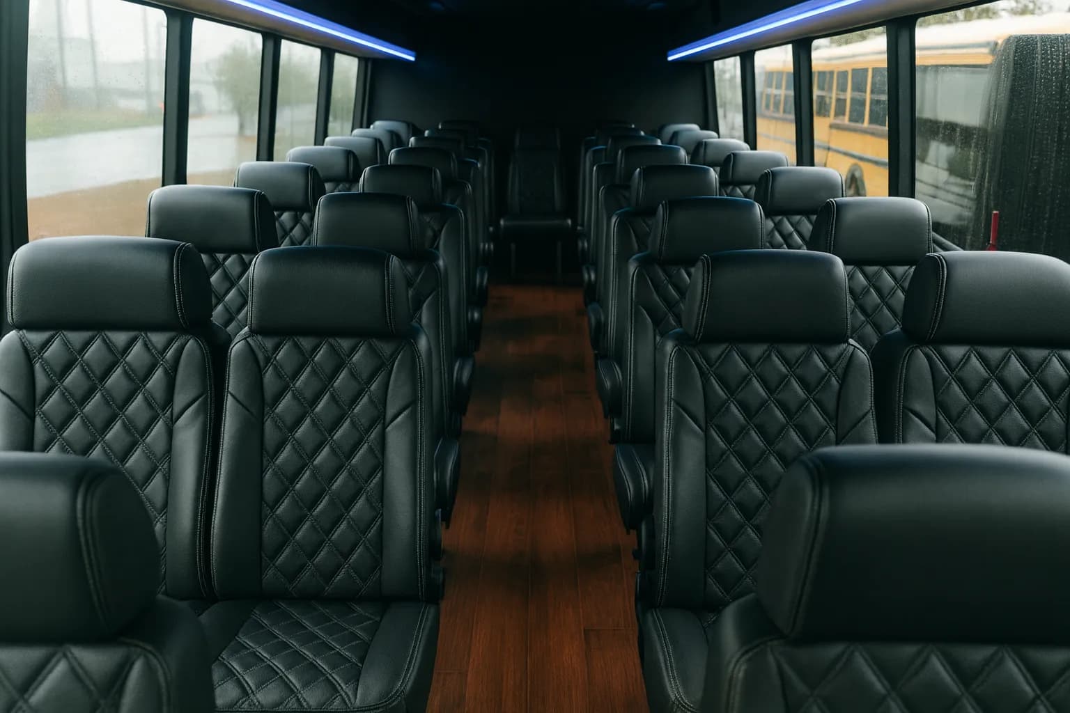 32 Passenger Coach Bus - interior view