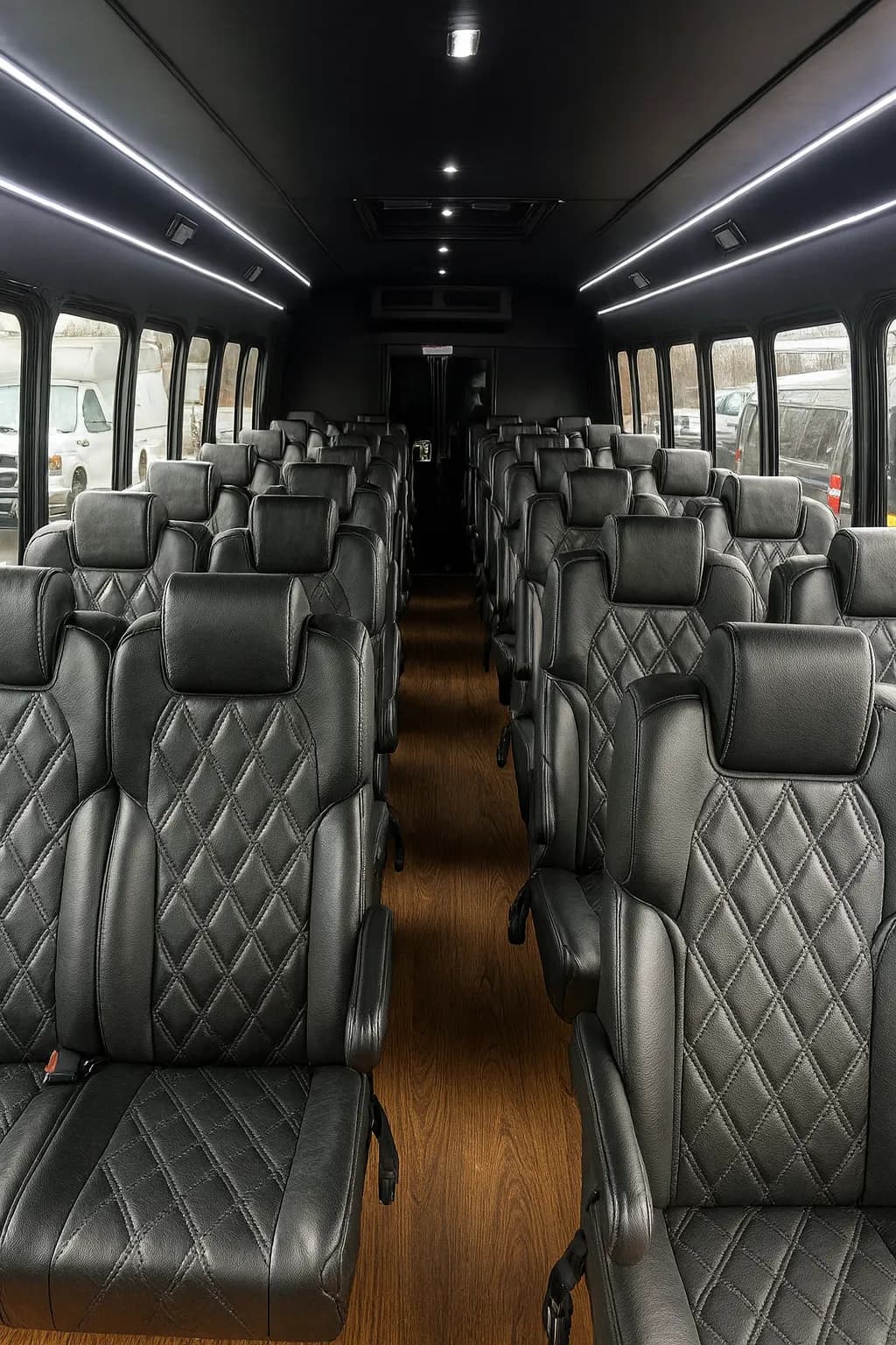 38 Passenger Coach Bus - interior view
