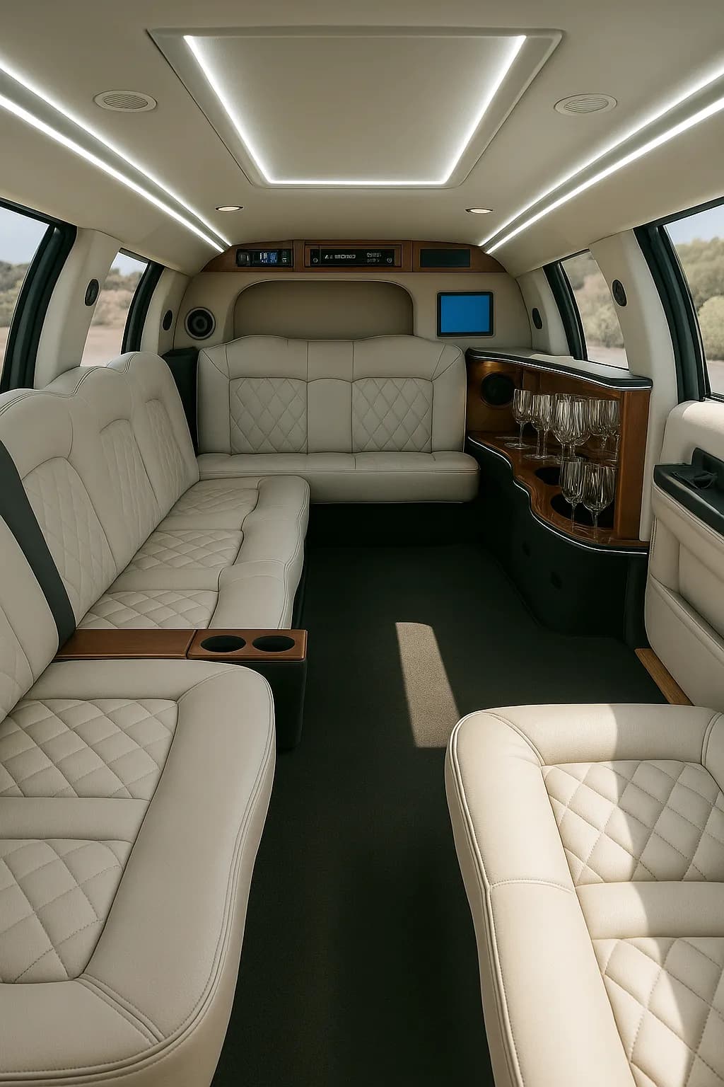 16 Passenger Excursion Limo - interior view