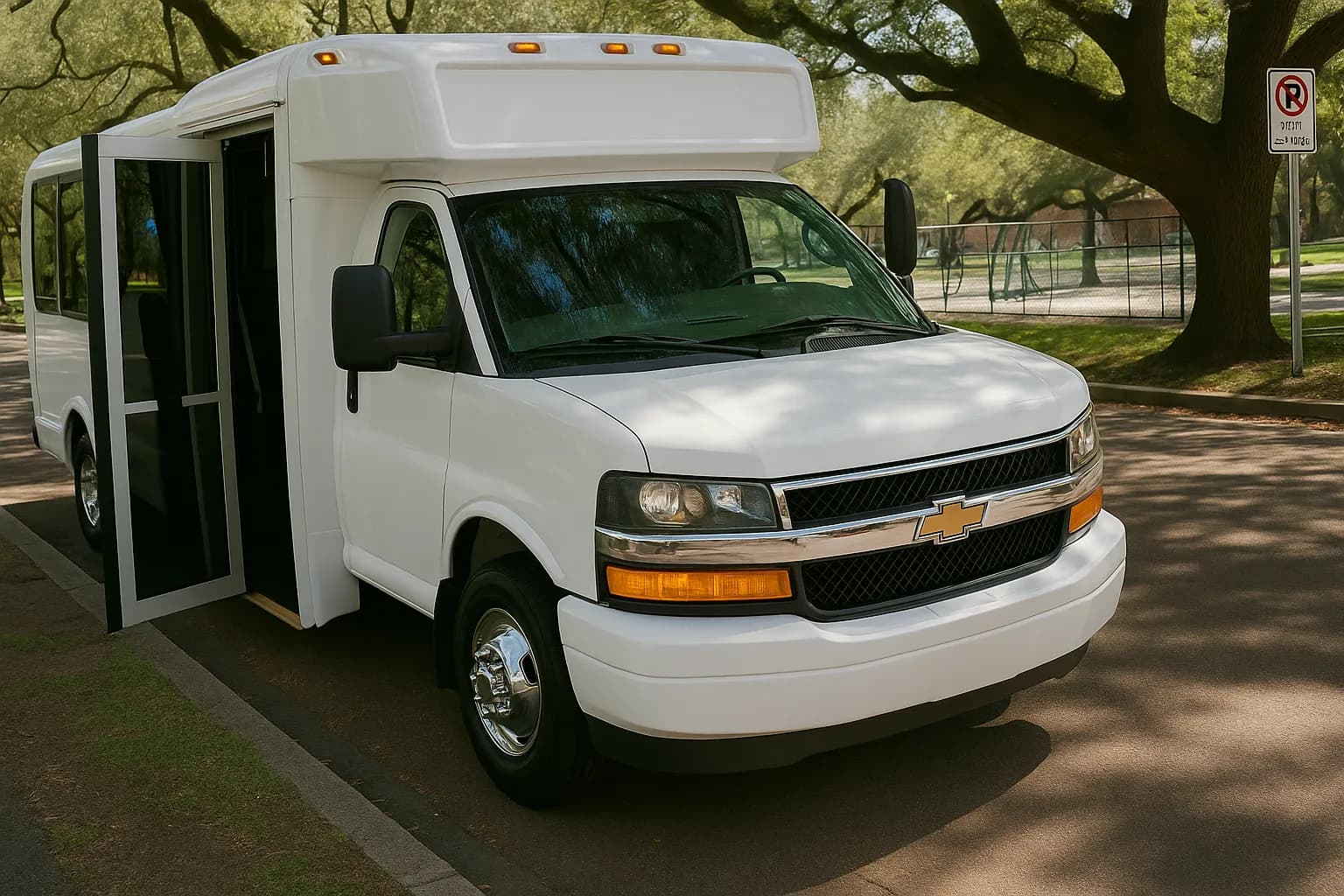 18 Passenger Party Bus for Waukegan pickups