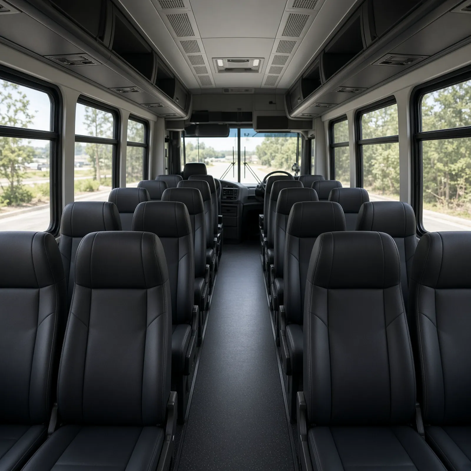 18 Passenger Shuttle Bus - interior view