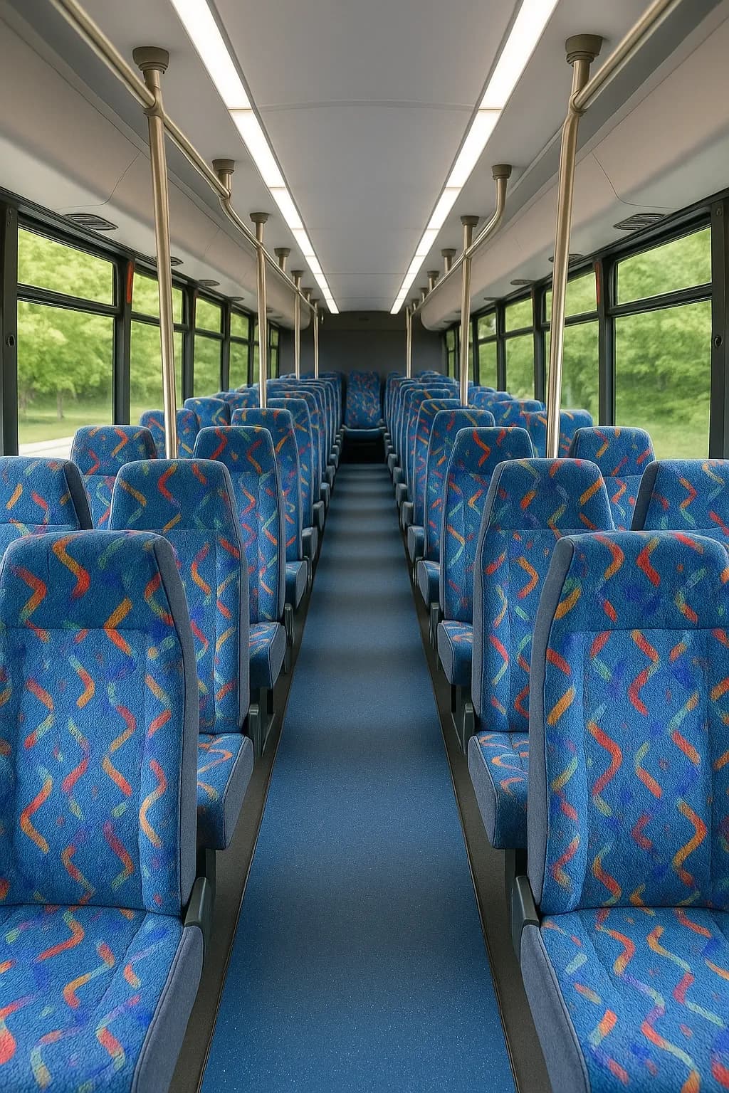36 Passenger Shuttle Bus - interior view