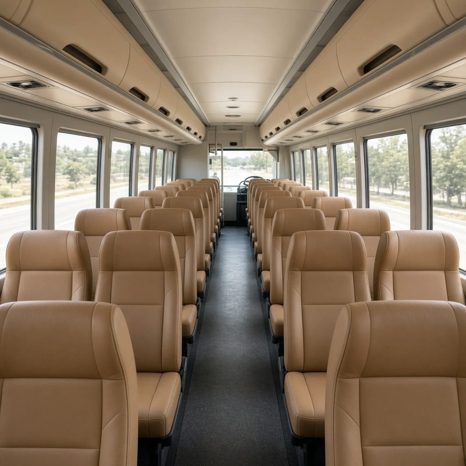 38 Passenger Shuttle Bus - interior view