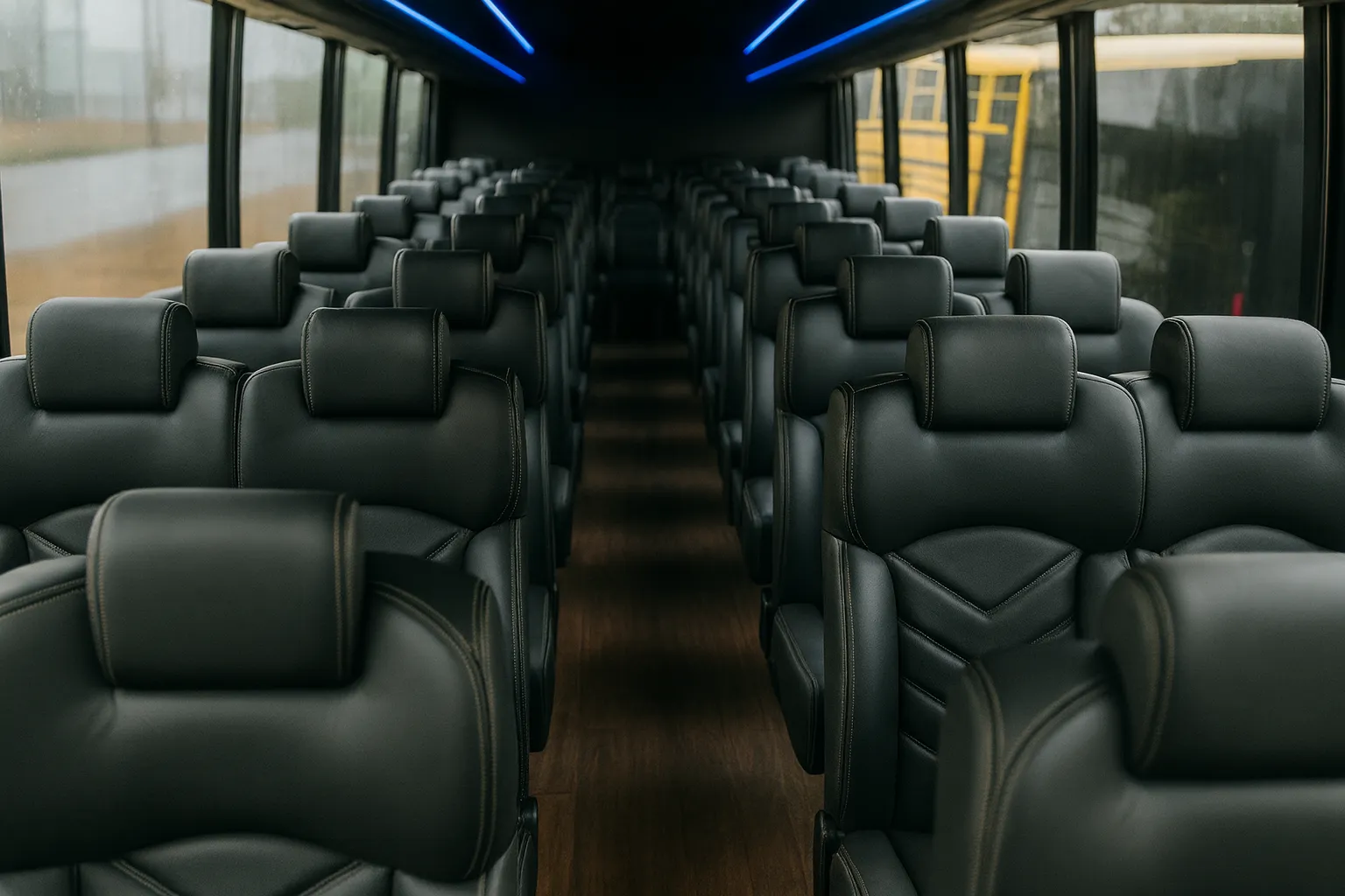 40 Passenger Shuttle Bus - interior view