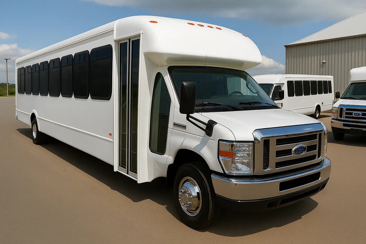 46 Passenger Shuttle Bus - exterior view