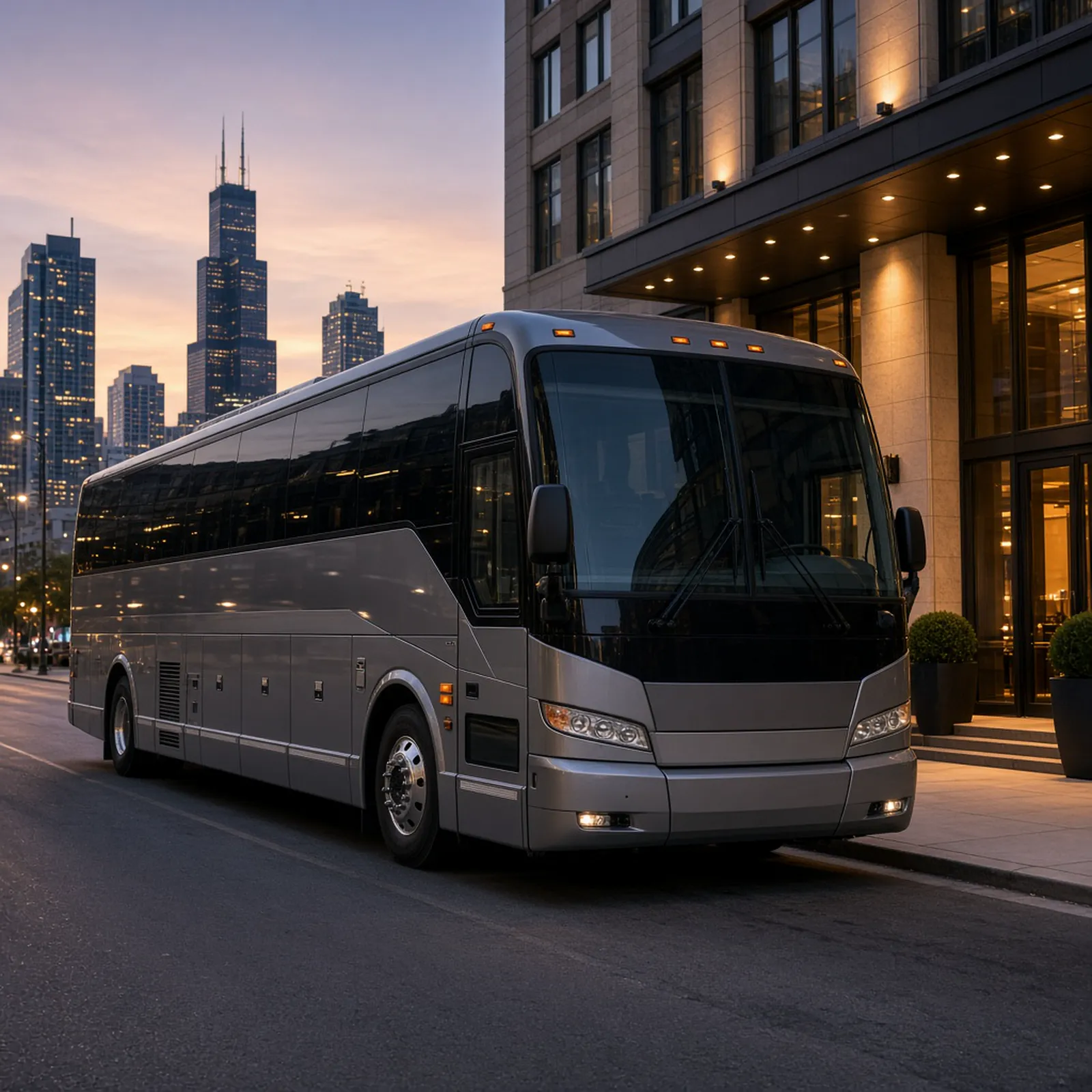 56 passenger motorcoach used for the largest group inquiries