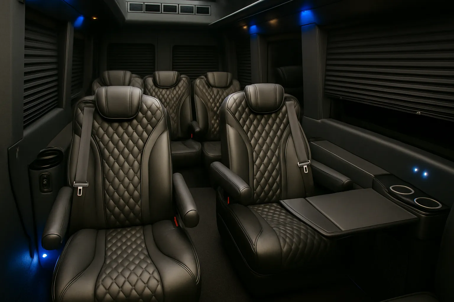8 Passenger Executive Sprinter Van - interior view